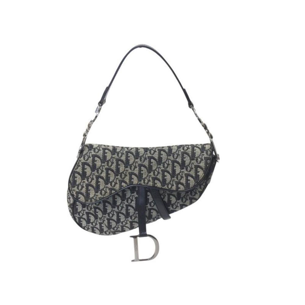 Dior Galliano Saddle Christian Denim Trotter Black Bag - Picture 2 of 8